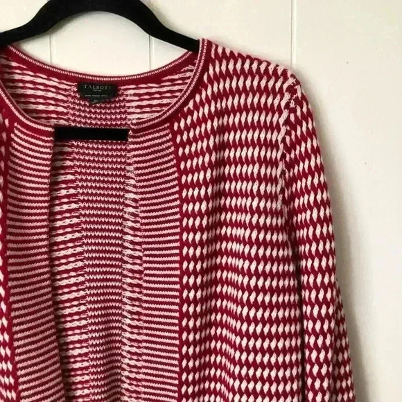 Talbots Open Front Pure Merino Wool Cardigan Size SP - Picture 4 of 7